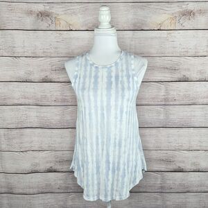 Athleta Tie Dye Breezy Athletic High Neck Tank Tie Dye Athleisure Oversize Small